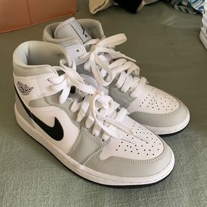 Jordan 1’s, grey and white, never worn.